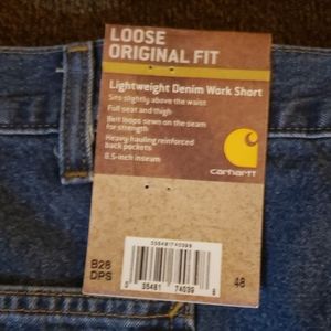 New Carhart mens jean shorts 40